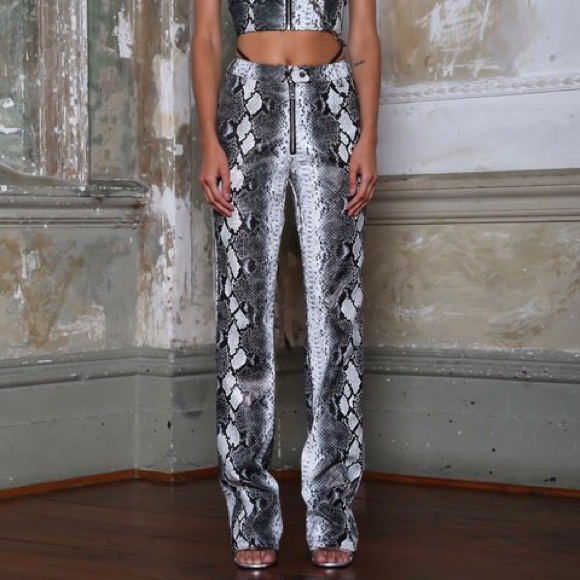 I Am Gia Pants - I AM GIA BRANDY SNAKESKIN PANT